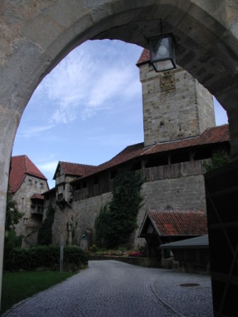 The Guest House, Bulgarians' Tower, and entrance escape tunnel viewed from center wall